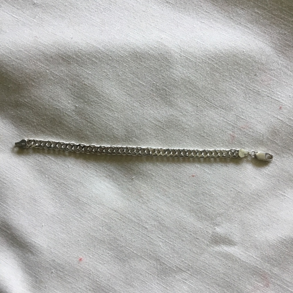 Italian Silver Chain Bracelet